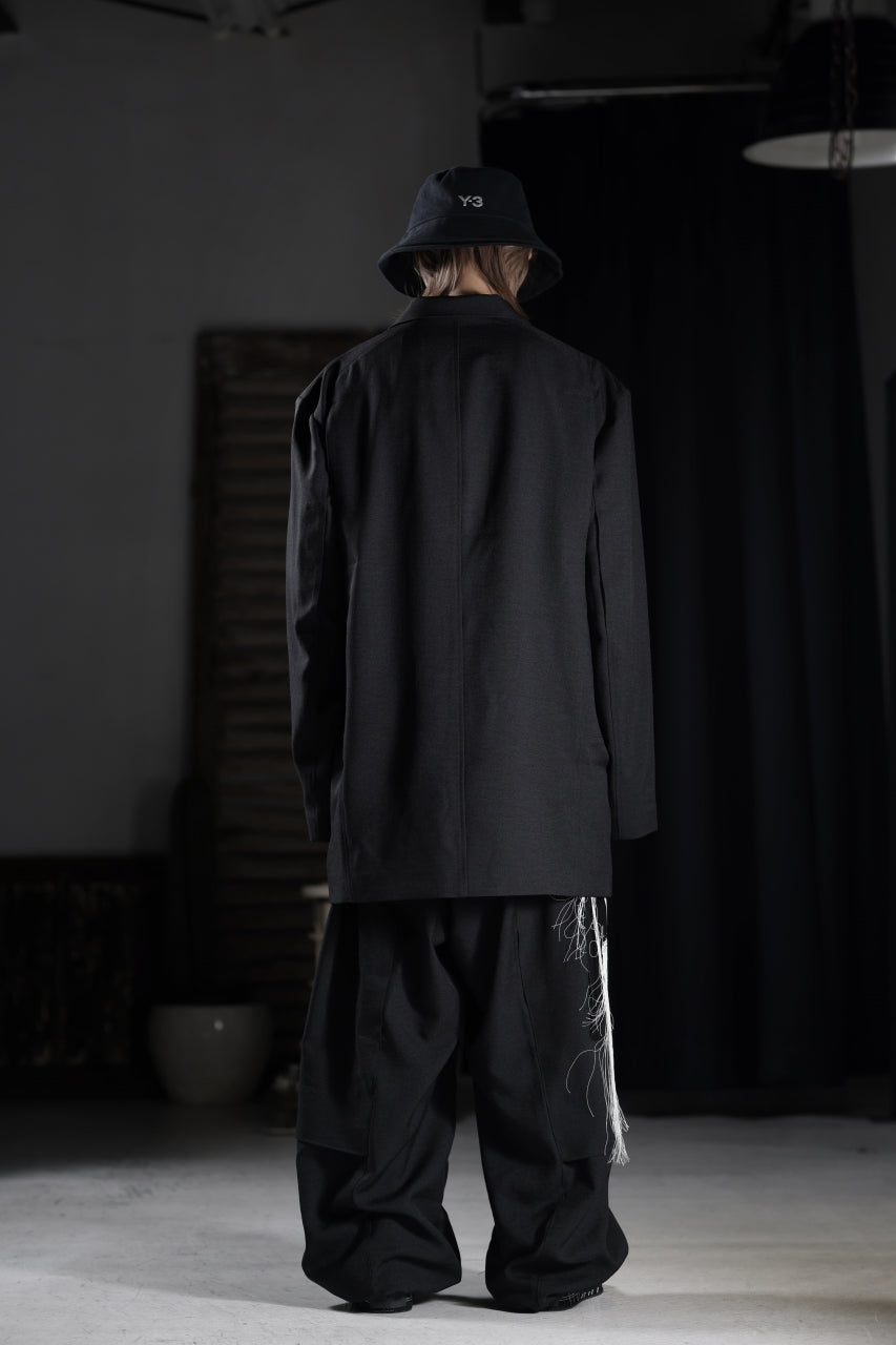 画像をギャラリービューアに読み込む, Y-3 Yohji Yamamoto SPORTS UNIFORM PATCH PANTS (BLACK)