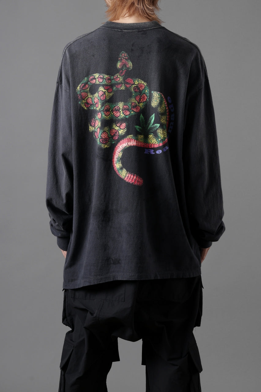 READYMADE L/S T-SHIRT SNAKE (BLACK)