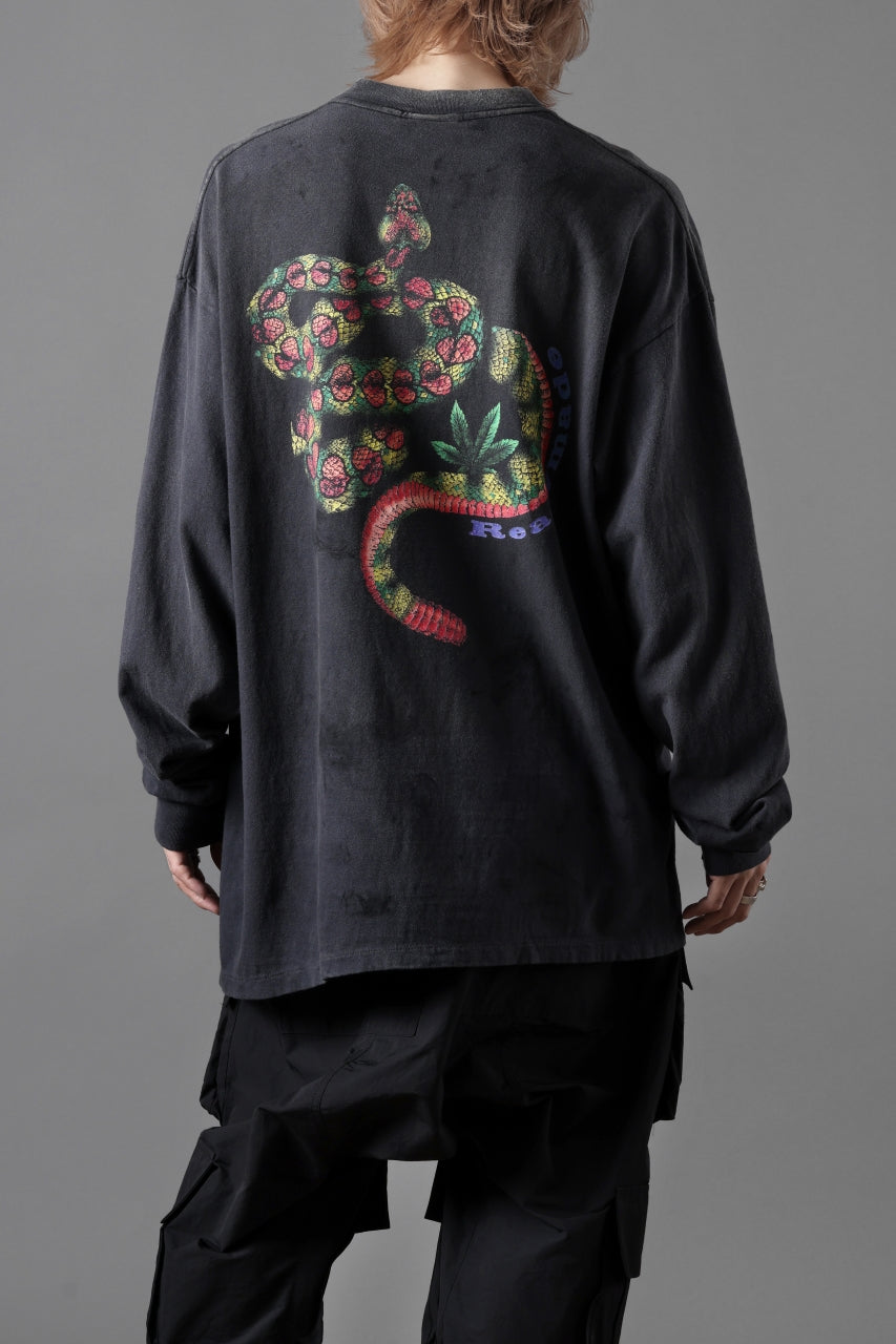 READYMADE L/S T-SHIRT SNAKE (BLACK)