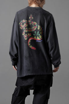 画像をギャラリービューアに読み込む, READYMADE L/S T-SHIRT SNAKE (BLACK)