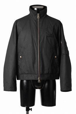 sus-sous french army flight jacket MK-2 / Antique Elite British Millerrain - oil cotton (BLACK)