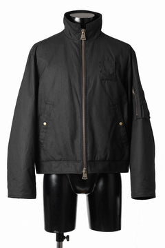 画像をギャラリービューアに読み込む, sus-sous french army flight jacket MK-2 / Antique Elite British Millerrain - oil cotton (BLACK)