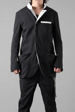 Load image into Gallery viewer, incarnation BUTTON FRONT JACKET #3 / STITCHED WASHER STRIPE (T91/11)