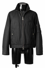 画像をギャラリービューアに読み込む, sus-sous french army flight jacket MK-2 / Antique Elite British Millerrain - oil cotton (BLACK)