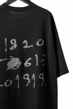 Load image into Gallery viewer, A.F ARTEFACT NUMBERRING PRINT OVER SIZED S/S TEE (BLACK)