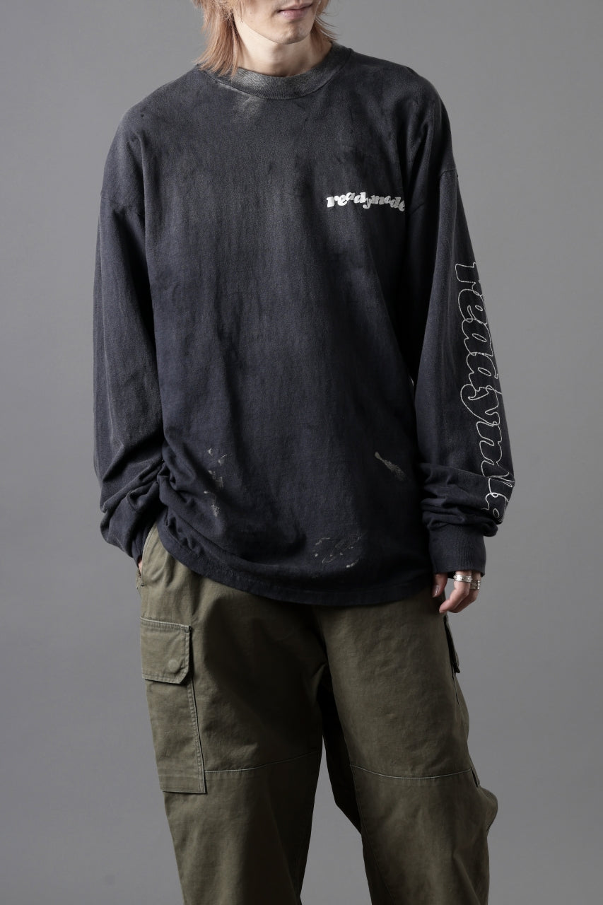 READYMADE L/S T-SHIRT DESTRUCTION (BLACK)