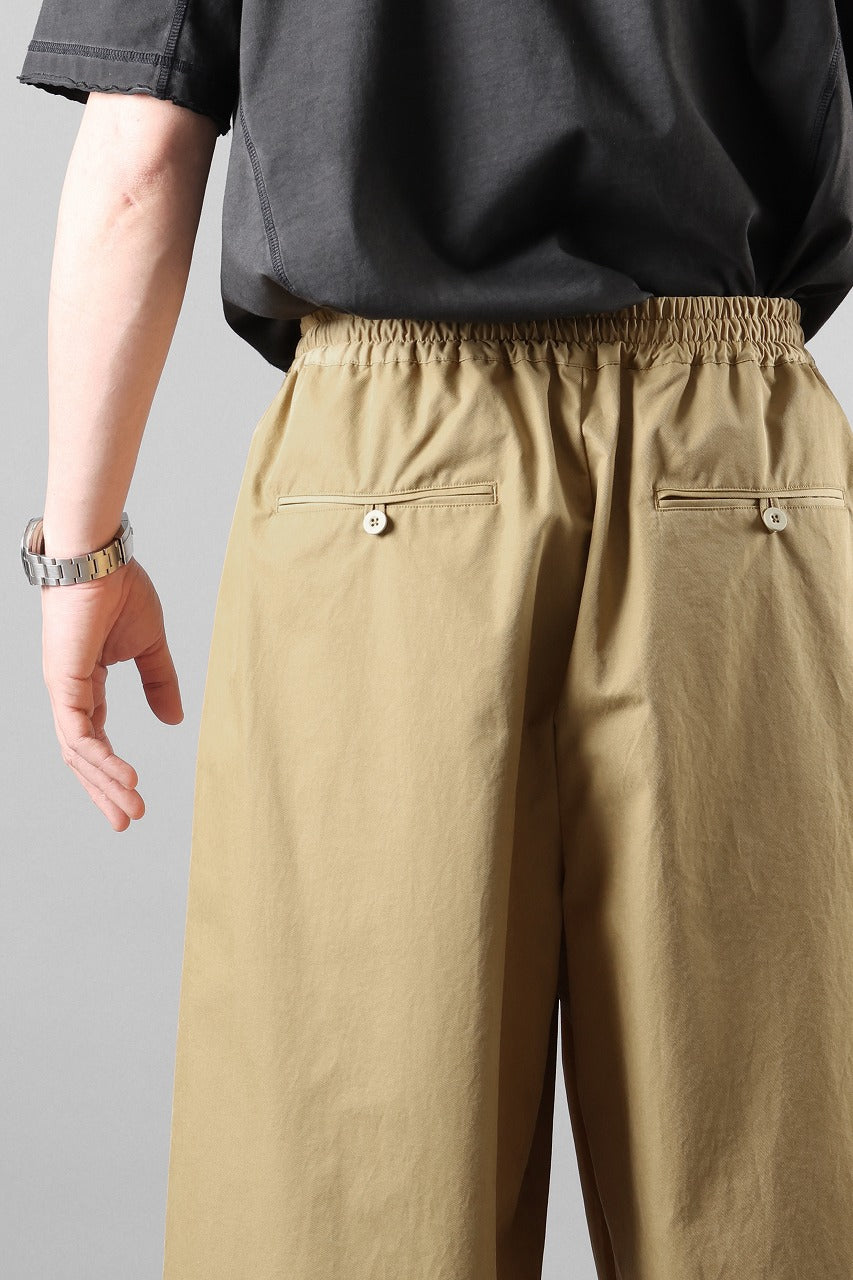 画像をギャラリービューアに読み込む, F/CE. TECH KERSEY WIDE DRAPE TROUSER (BEIGE)