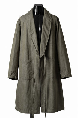 sus-sous british army gown coat / green denim (GREEN)