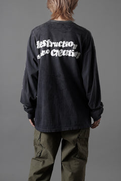 画像をギャラリービューアに読み込む, READYMADE L/S T-SHIRT DESTRUCTION (BLACK)