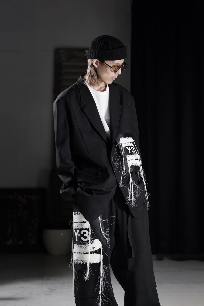 Load image into Gallery viewer, Y-3 Yohji Yamamoto SPORTS UNIFORM PATCH BLAZER (BLACK)