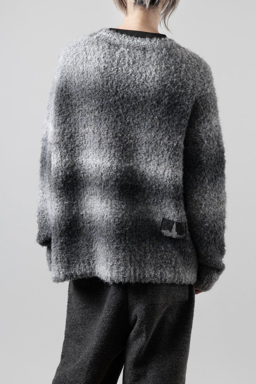 Load image into Gallery viewer, th products Inflated Cardigan / 1/4.5 kasuri loop knit (mono)