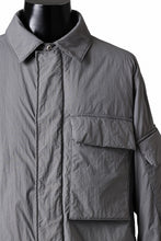 画像をギャラリービューアに読み込む, Ten c LIGHT DOWN FIELD JACKET / GARMENT DYED NYLON TACTEL (GRAY)