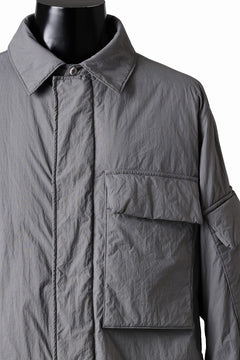 画像をギャラリービューアに読み込む, Ten c LIGHT DOWN FIELD JACKET / GARMENT DYED NYLON TACTEL (GRAY)