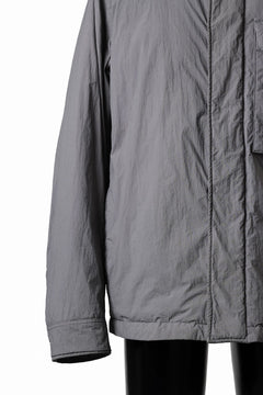 Load image into Gallery viewer, Ten c LIGHT DOWN FIELD JACKET / GARMENT DYED NYLON TACTEL (GRAY)