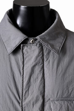 画像をギャラリービューアに読み込む, Ten c LIGHT DOWN FIELD JACKET / GARMENT DYED NYLON TACTEL (GRAY)