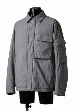 Load image into Gallery viewer, Ten c LIGHT DOWN FIELD JACKET / GARMENT DYED NYLON TACTEL (GRAY)