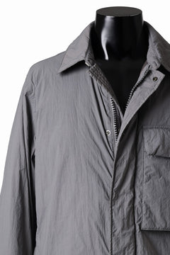 Load image into Gallery viewer, Ten c LIGHT DOWN FIELD JACKET / GARMENT DYED NYLON TACTEL (GRAY)