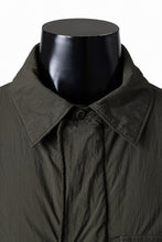 Load image into Gallery viewer, Ten c LIGHT DOWN FIELD JACKET / GARMENT DYED NYLON TACTEL (DARK GREEN)