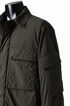 画像をギャラリービューアに読み込む, Ten c LIGHT DOWN FIELD JACKET / GARMENT DYED NYLON TACTEL (DARK GREEN)