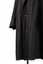 画像をギャラリービューアに読み込む, YUTA MATSUOKA hoodie gown coat / wool linen kersey (dark brown)