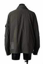 Load image into Gallery viewer, Ten c LIGHT DOWN FIELD JACKET / GARMENT DYED NYLON TACTEL (DARK GREEN)