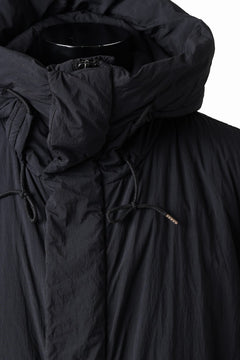 Load image into Gallery viewer, Ten c PADDED PARKA COAT / GARMENT DYED NYLON TACTEL (BLACK)