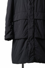 Load image into Gallery viewer, Ten c PADDED PARKA COAT / GARMENT DYED NYLON TACTEL (BLACK)