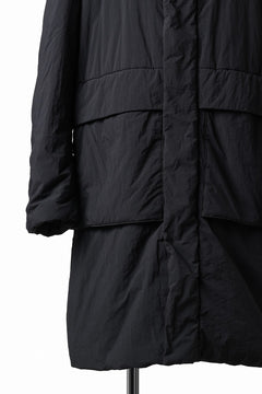 画像をギャラリービューアに読み込む, Ten c PADDED PARKA COAT / GARMENT DYED NYLON TACTEL (BLACK)