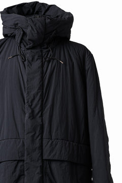 画像をギャラリービューアに読み込む, Ten c PADDED PARKA COAT / GARMENT DYED NYLON TACTEL (BLACK)