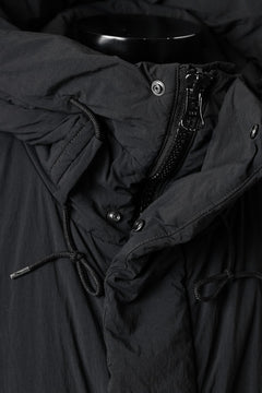 画像をギャラリービューアに読み込む, Ten c PADDED PARKA COAT / GARMENT DYED NYLON TACTEL (BLACK)