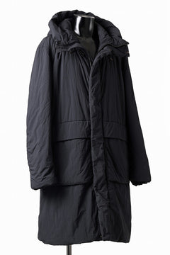 画像をギャラリービューアに読み込む, Ten c PADDED PARKA COAT / GARMENT DYED NYLON TACTEL (BLACK)