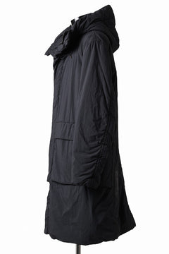 Load image into Gallery viewer, Ten c PADDED PARKA COAT / GARMENT DYED NYLON TACTEL (BLACK)