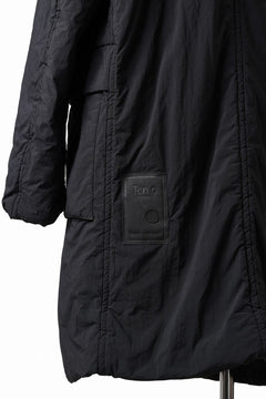 Load image into Gallery viewer, Ten c PADDED PARKA COAT / GARMENT DYED NYLON TACTEL (BLACK)