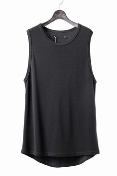 Load image into Gallery viewer, A.F ARTEFACT MIDDLE LENGTH TANK TOP / RIB KNIT JERSEY (D.GREY)