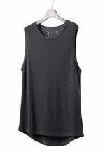 画像をギャラリービューアに読み込む, A.F ARTEFACT MIDDLE LENGTH SLEEVELESS TOP / RIB KNIT JERSEY (D.GREY)