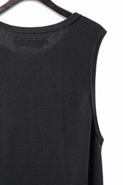 Load image into Gallery viewer, A.F ARTEFACT MIDDLE LENGTH TANK TOP / RIB KNIT JERSEY (D.GREY)