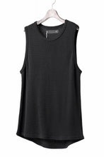 画像をギャラリービューアに読み込む, A.F ARTEFACT MIDDLE LENGTH SLEEVELESS TOP / RIB KNIT JERSEY (BLACK)