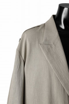 画像をギャラリービューアに読み込む, Y&#39;s for men 2 BUTTONS JACKET WITH SHOULDER BUCKLES / COTTON LINEN VIYELLA (BEIGE)