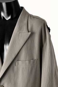 画像をギャラリービューアに読み込む, Y&#39;s for men 2 BUTTONS JACKET WITH SHOULDER BUCKLES / COTTON LINEN VIYELLA (BEIGE)