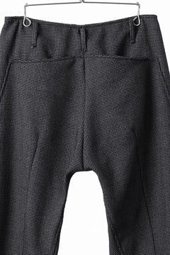 画像をギャラリービューアに読み込む, incarnation 2 TUCK WIDE TAPERED PANTS BP-1 / MICROSCOPIC CHECK WOOL (BLACK)