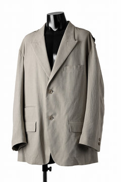 画像をギャラリービューアに読み込む, Y&#39;s for men 2 BUTTONS JACKET WITH SHOULDER BUCKLES / COTTON LINEN VIYELLA (BEIGE)