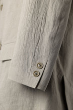 Load image into Gallery viewer, Y&#39;s for men 2 BUTTONS JACKET WITH SHOULDER BUCKLES / COTTON LINEN VIYELLA (BEIGE)