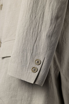 画像をギャラリービューアに読み込む, Y&#39;s for men 2 BUTTONS JACKET WITH SHOULDER BUCKLES / COTTON LINEN VIYELLA (BEIGE)