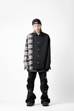 画像をギャラリービューアに読み込む, A.F ARTEFACT CARGO FLARE BAGGY PANTS / LUXE-TWILL (BLACK)