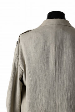 画像をギャラリービューアに読み込む, Y&#39;s for men 2 BUTTONS JACKET WITH SHOULDER BUCKLES / COTTON LINEN VIYELLA (BEIGE)