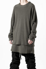 画像をギャラリービューアに読み込む, A.F ARTEFACT OVER SIZE TOP / RIB KNIT JERSEY (OLIVE)