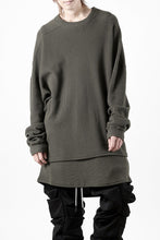 画像をギャラリービューアに読み込む, A.F ARTEFACT OVER SIZE TOP / RIB KNIT JERSEY (OLIVE)