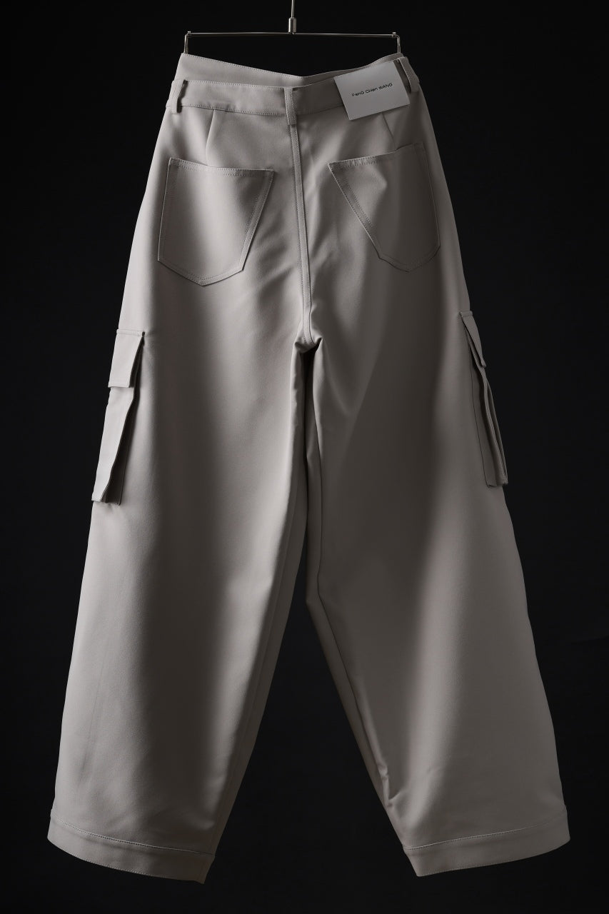 Feng Chen Wang TILTED WAISTBAND CARGO PANTS (GREY)