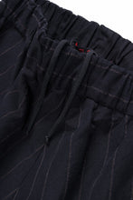 Load image into Gallery viewer, m.a+ 2 vertical pocket elastic waist sarrouel / PU521 LCST(BLACK STRIPE)