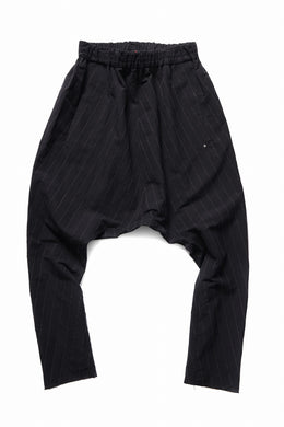 m.a+ 2 vertical pocket elastic waist sarrouel / PU521 LCST(BLACK STRIPE)